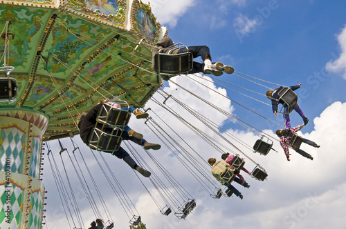Fotografía Chaises volantes au jardin d'acclimatation - Paris