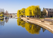 Great Ouse River In Ely Cambridgeshire