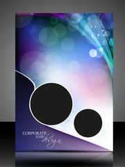 Canvas Print - Professional Corporate Flyer Design Presentation. editable vecto