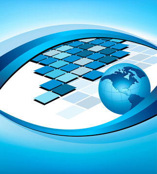 Business elegant abstract background with globe  Vector