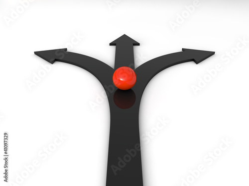 Leadership concept 3d render illustration