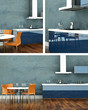 Küchendesign - Küche blau