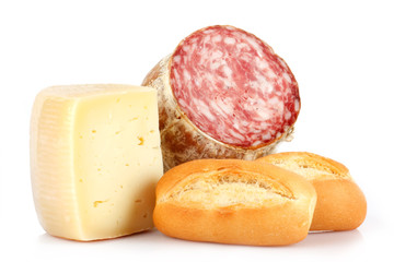 Wall Mural - Pane,salame e formaggio