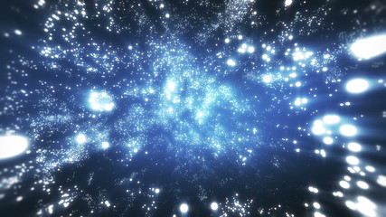 looped starfield flight