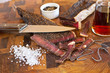 The culinary tradition of making South African biltong