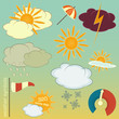 weather symbols set