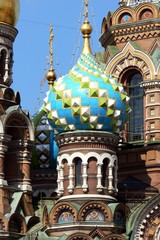 Wall Mural - Church of the Resurrection of Christ in Saint Petersburg (2)