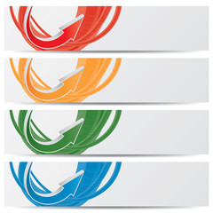 Wall Mural - vector website banners, business success concept