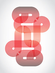 Wall Mural - abstract retro vector background