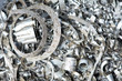 steel metal scrap materials recycling backround