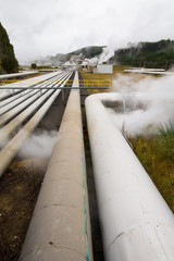 Wall Mural - Geothermal power station alternative energy