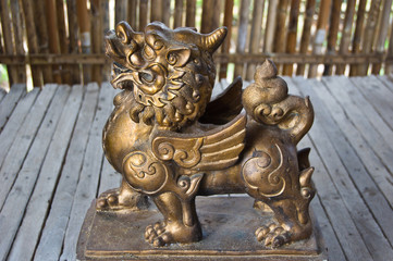 Pixiu statue