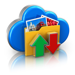 Poster - Cloud computing and media storage concept