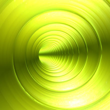 Green Vortex Abstract Background With Twirling Twisting Spiral