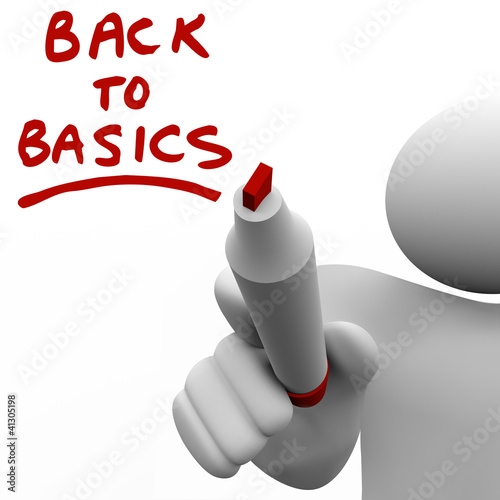 Fotografie, Obraz Back to Basics Writing Message Red Marker