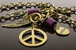 Peace sign in necklace
