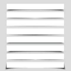 Wall Mural - Collection of Vector Box Shadows