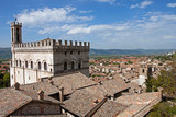 Fototapeta  - Panoramic view of the city of Gubbio