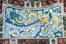 Dragon Painting In Chinese Temple