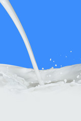 Wall Mural - milk splash