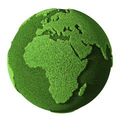 grass globe - africa