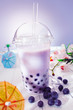 Bubble tea with berries