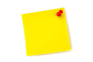 Poster - Yellow pinned adhesive note