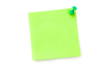 Poster - Green adhesive note