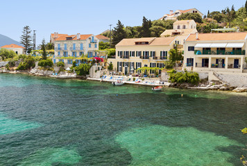 Wall Mural - Traditional village of Fiscardo at Kefalonia island