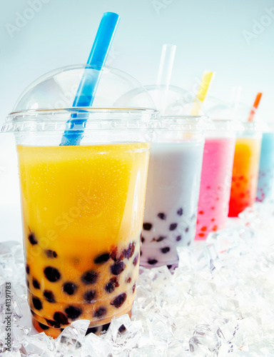 Naklejka dekoracyjna Boba Tea Cocktails