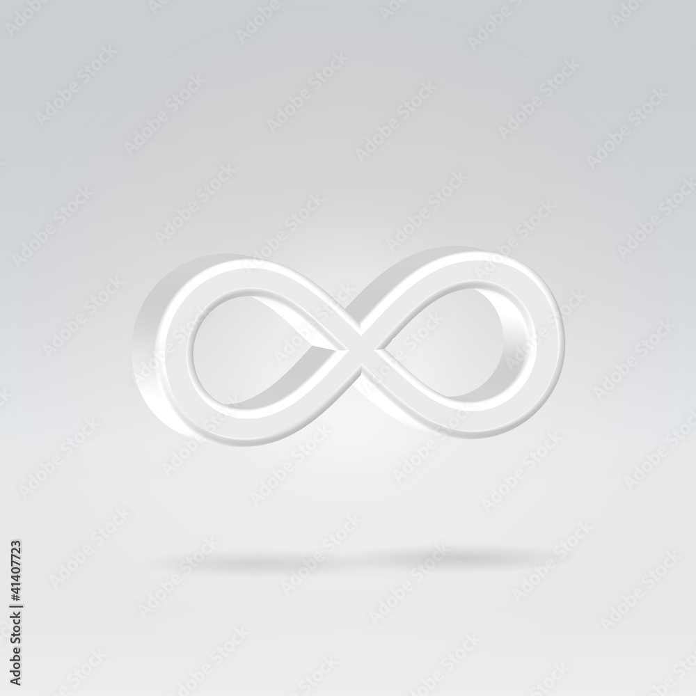 Glowing eternity symbol