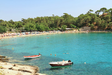 Wall Mural - Aliki beach , in Thasos island - Greece