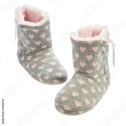 Home knitted ugg boots - Buy this stock photo and explore similar images at  Adobe Stock | Adobe Stock