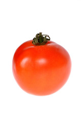 Tomato isolated on white background.