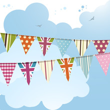 Bunting And Blue Sky 2