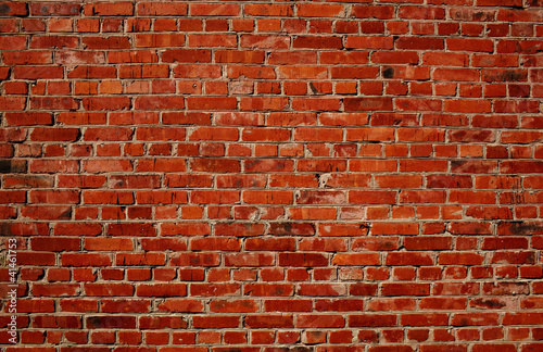 Naklejka na drzwi Red brick wall