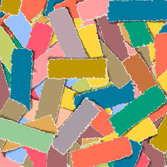 Wall Mural - background with torn paper banners