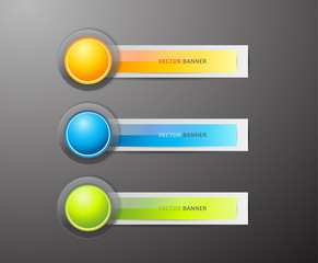 Wall Mural - Set of colorful labels.