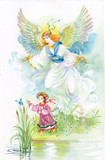Fototapeta Motyle - Watercolor Angel