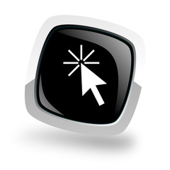 Aufkleber - click here icon