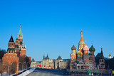 Fototapeta Big Ben - Red Square in winter. Moscow. Russia