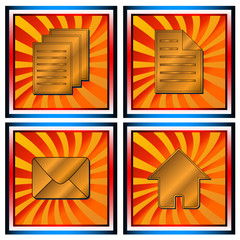 Poster - New four web icons