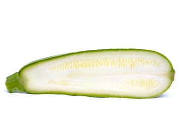 Sticker - Zucchini isolated on white background