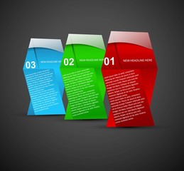 Wall Mural - abstract vector shiny sticker colorful label text background