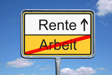 Poster - Rente Arbeit