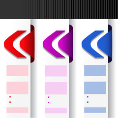 Poster - Vector arrow offer labels - web template