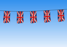 Union Jack Flags Flying