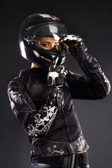 Fotomurales - beautiful biker