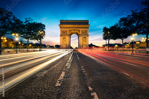 Naklejka na drzwi Arc de Triomphe Paris France