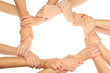 © Africa Studio - group of young people's hands isolated on white
